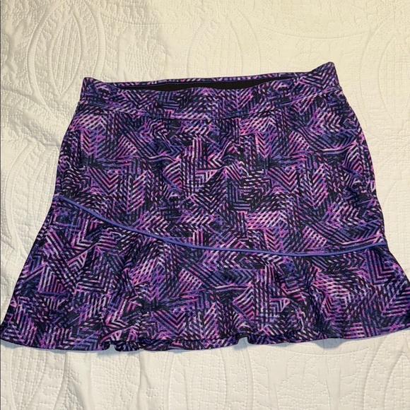 Patterned Purple Skirt - Picture 1 of 4